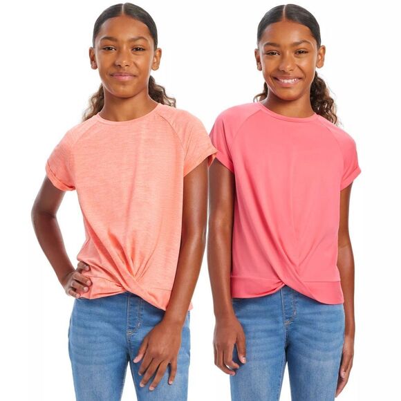 Gerry Weber Other - Gerry Youth 2-pack Knot Front Tee Pink & Coral Size Small (7/8) New with Tags!